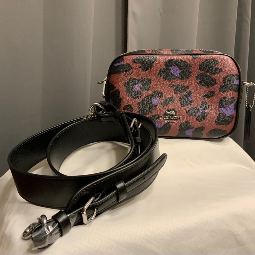 Coach Jes Leopard Crossbody Purse